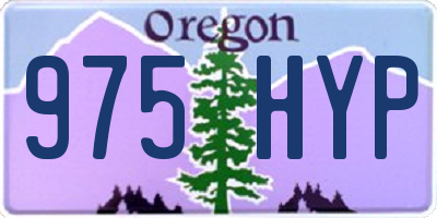 OR license plate 975HYP