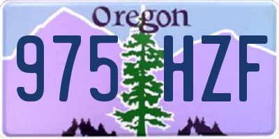OR license plate 975HZF