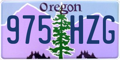 OR license plate 975HZG