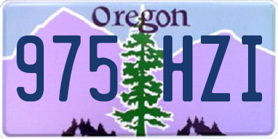 OR license plate 975HZI