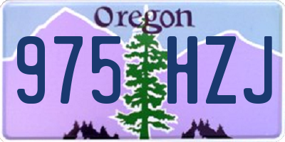 OR license plate 975HZJ