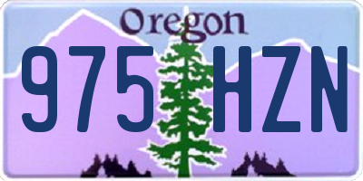 OR license plate 975HZN