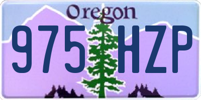 OR license plate 975HZP