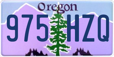 OR license plate 975HZQ