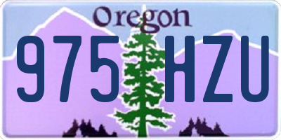 OR license plate 975HZU