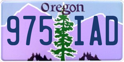 OR license plate 975IAD