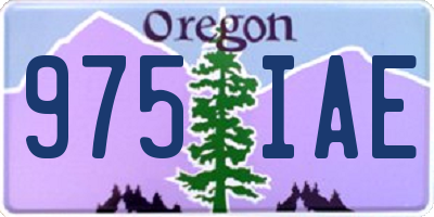 OR license plate 975IAE