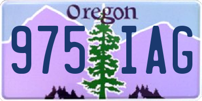 OR license plate 975IAG