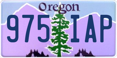 OR license plate 975IAP