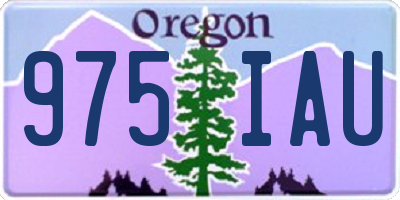 OR license plate 975IAU