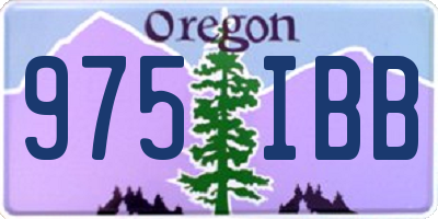 OR license plate 975IBB