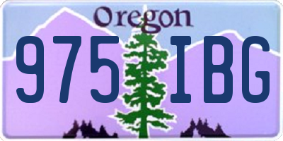 OR license plate 975IBG