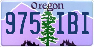 OR license plate 975IBI