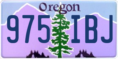 OR license plate 975IBJ