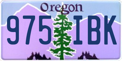 OR license plate 975IBK