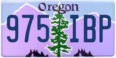 OR license plate 975IBP