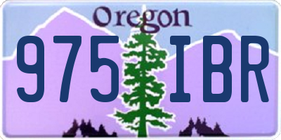 OR license plate 975IBR