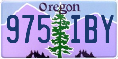 OR license plate 975IBY