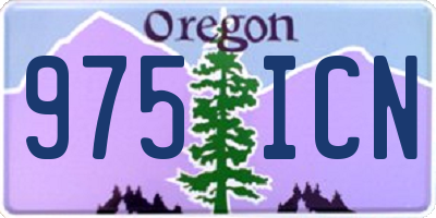 OR license plate 975ICN