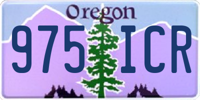 OR license plate 975ICR