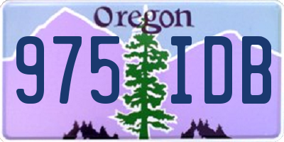 OR license plate 975IDB