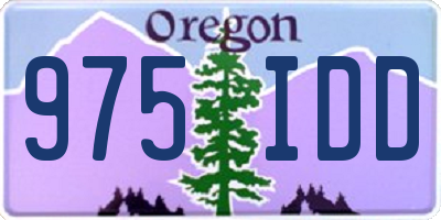 OR license plate 975IDD