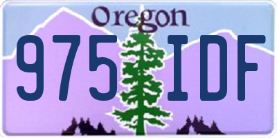 OR license plate 975IDF