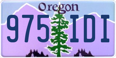 OR license plate 975IDI