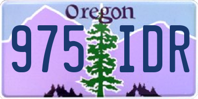 OR license plate 975IDR