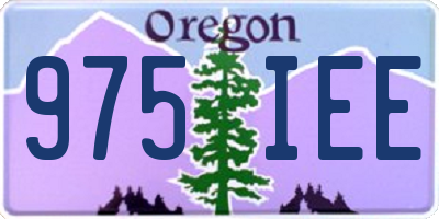 OR license plate 975IEE