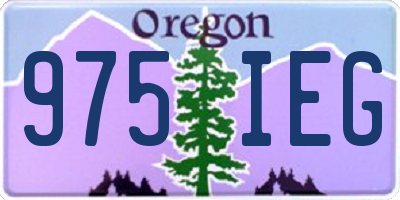 OR license plate 975IEG
