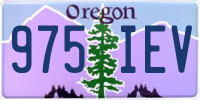 OR license plate 975IEV