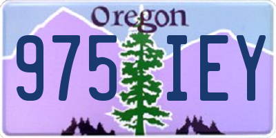 OR license plate 975IEY