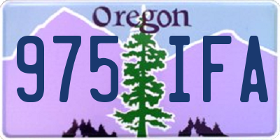 OR license plate 975IFA