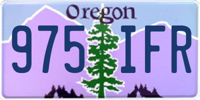 OR license plate 975IFR