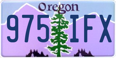 OR license plate 975IFX