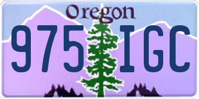 OR license plate 975IGC