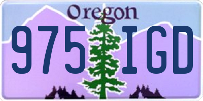 OR license plate 975IGD