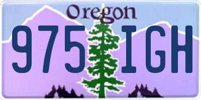 OR license plate 975IGH