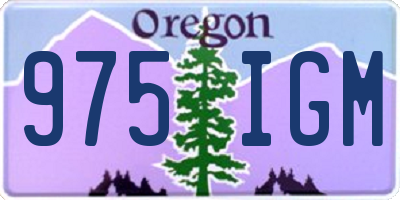 OR license plate 975IGM