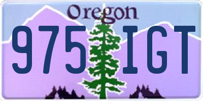 OR license plate 975IGT