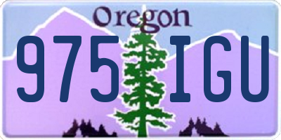 OR license plate 975IGU