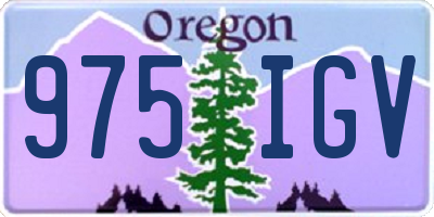 OR license plate 975IGV