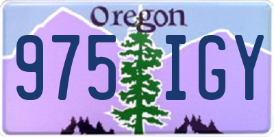 OR license plate 975IGY