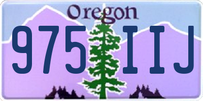 OR license plate 975IIJ