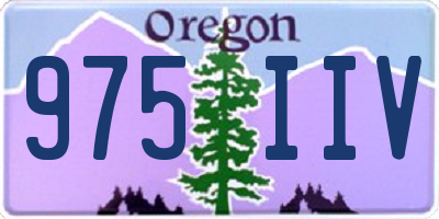 OR license plate 975IIV