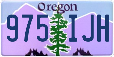 OR license plate 975IJH