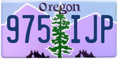 OR license plate 975IJP