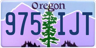 OR license plate 975IJT