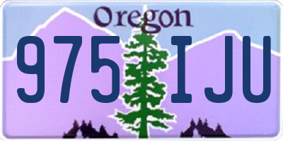 OR license plate 975IJU